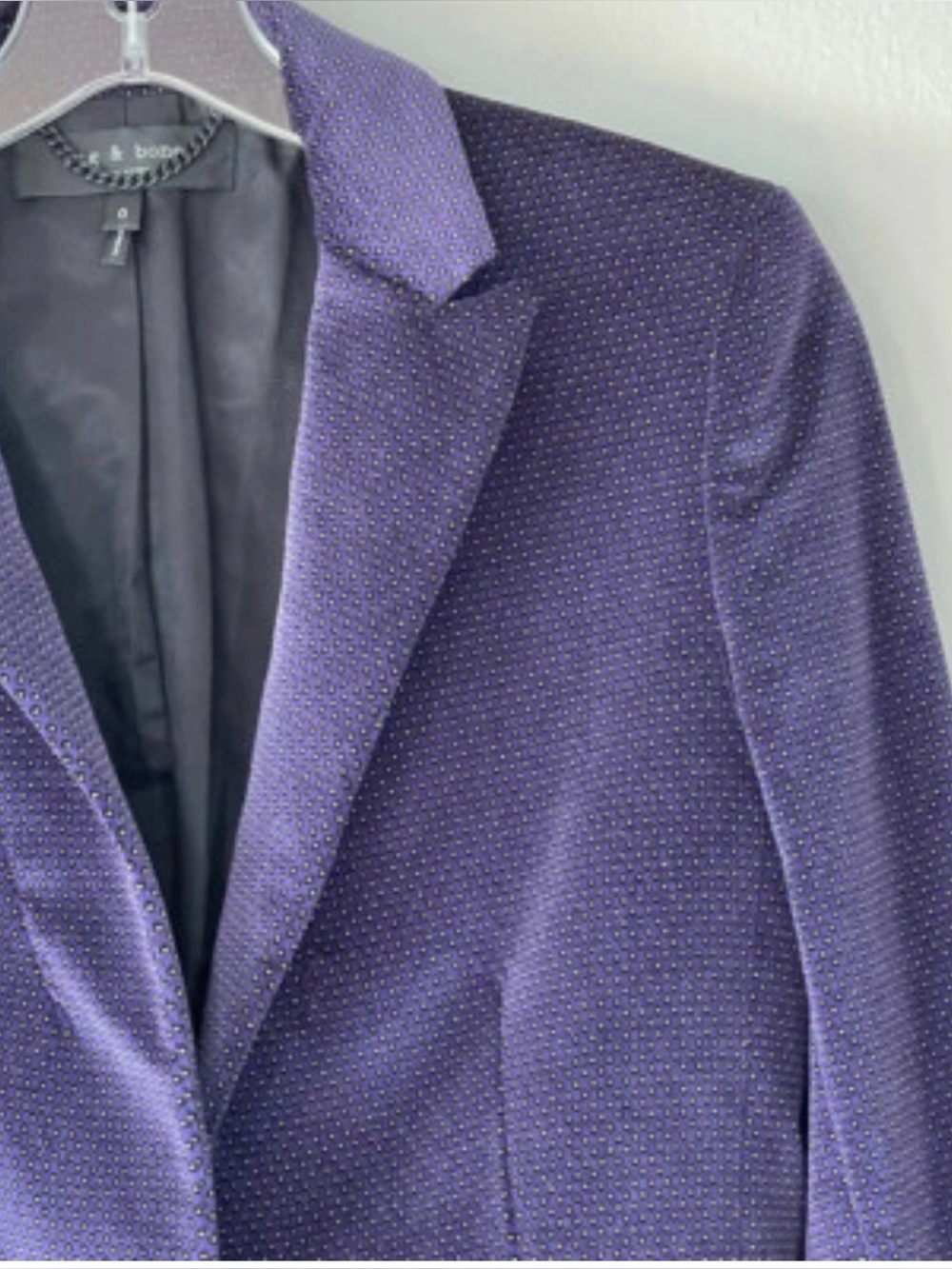 rag & bone Purple Textured Women's Blazer